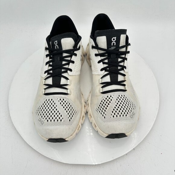 On Cloud X 3 Swiss Engineering Women Size 8 White Black Mesh Training Shoes - Picture 3 of 11
